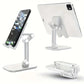 Adjustable Foldable Desktop Phone & Tablet Stand with a Universal Multi-Angle Cradle for iPhone, iPad, & Samsung