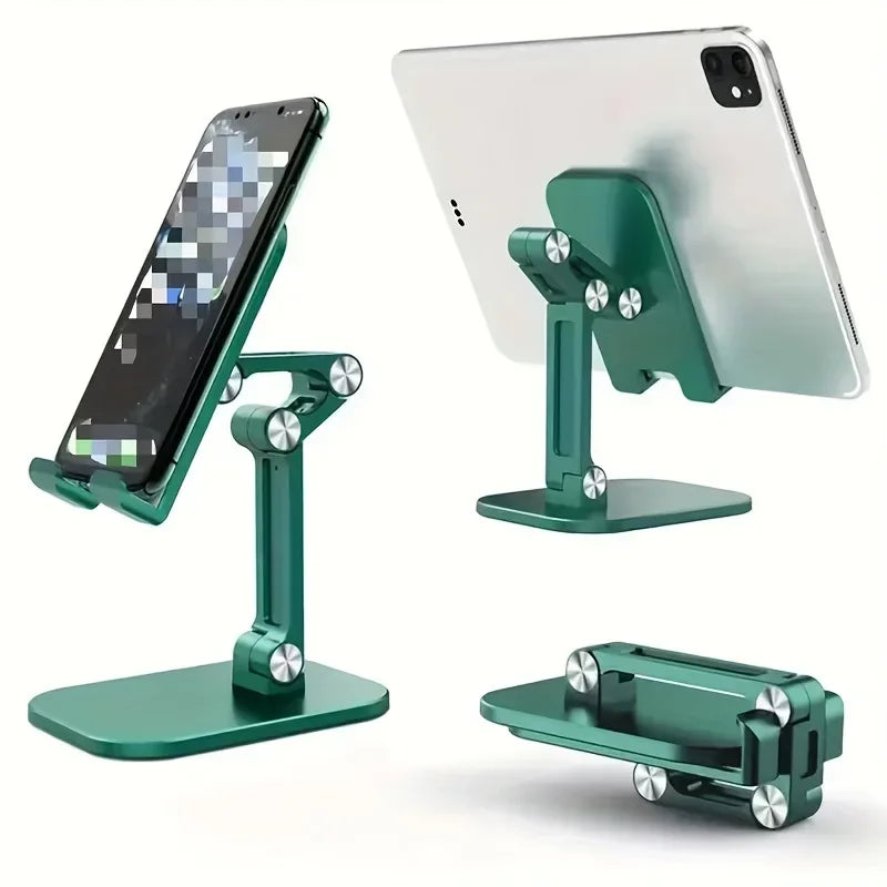 Adjustable Foldable Desktop Phone & Tablet Stand with a Universal Multi-Angle Cradle for iPhone, iPad, & Samsung