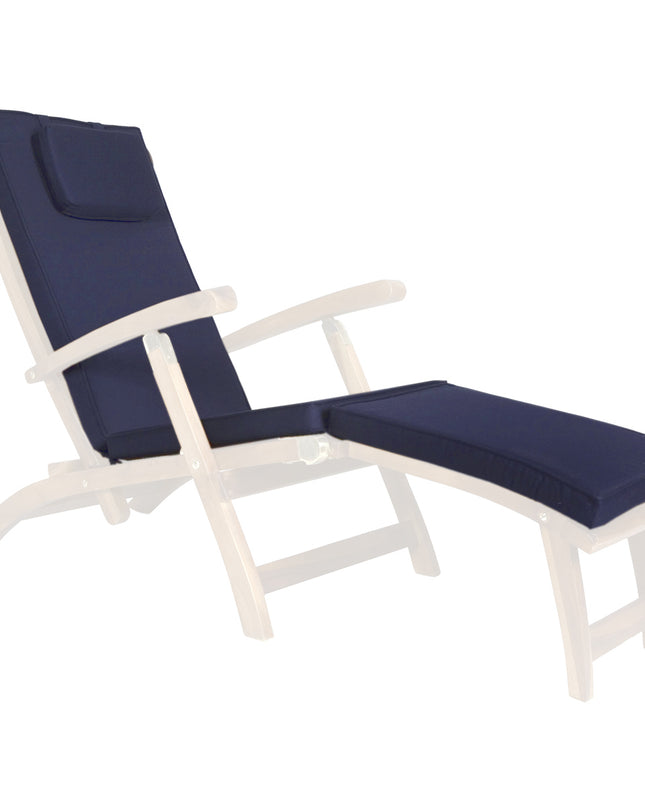 Blue Steamer Chair Cushion