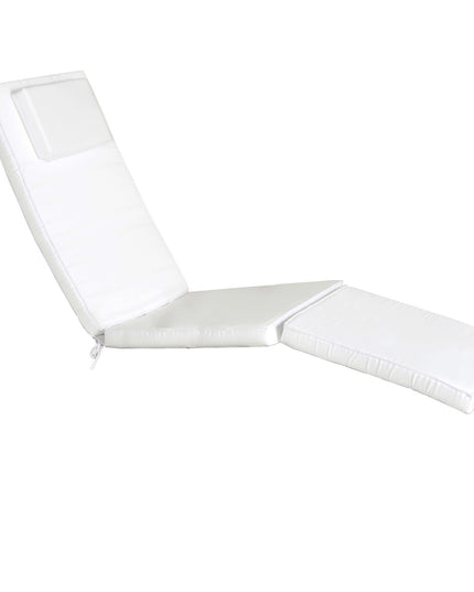 White Steamer Chair Cushion