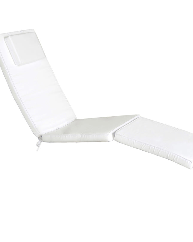 White Steamer Chair Cushion
