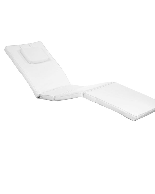White Chaise Lounger Cushion