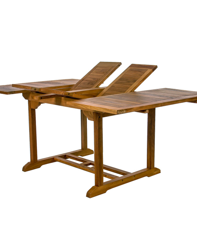 9-Piece Butterfly Extension Table Folding Chair Set