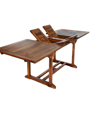 Twin Butterfly Leaf Teak Extension Table