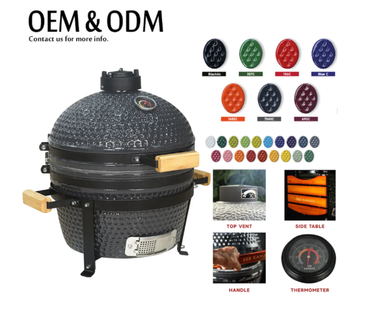 Kamado Ceramic BBQ Grill