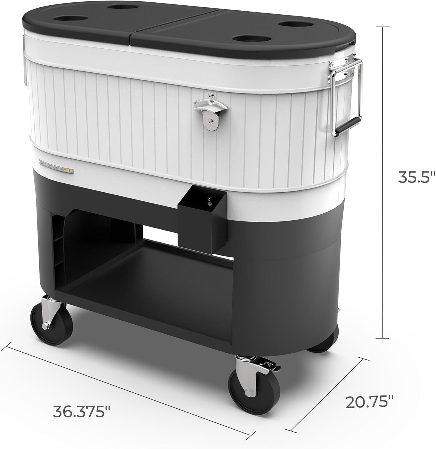 Beat the Heat with Our Stylish 120-Qt Rolling Patio Cooler – Your Ultimate Companion for Summer BBQs, Beach Days, and Backyard Gatherings!