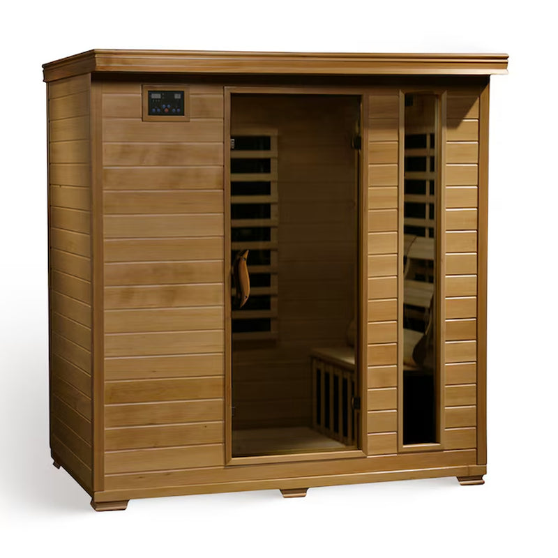 75-In H X 46-In W X 72-In D Hemlock Fir Wood Infrared Sauna