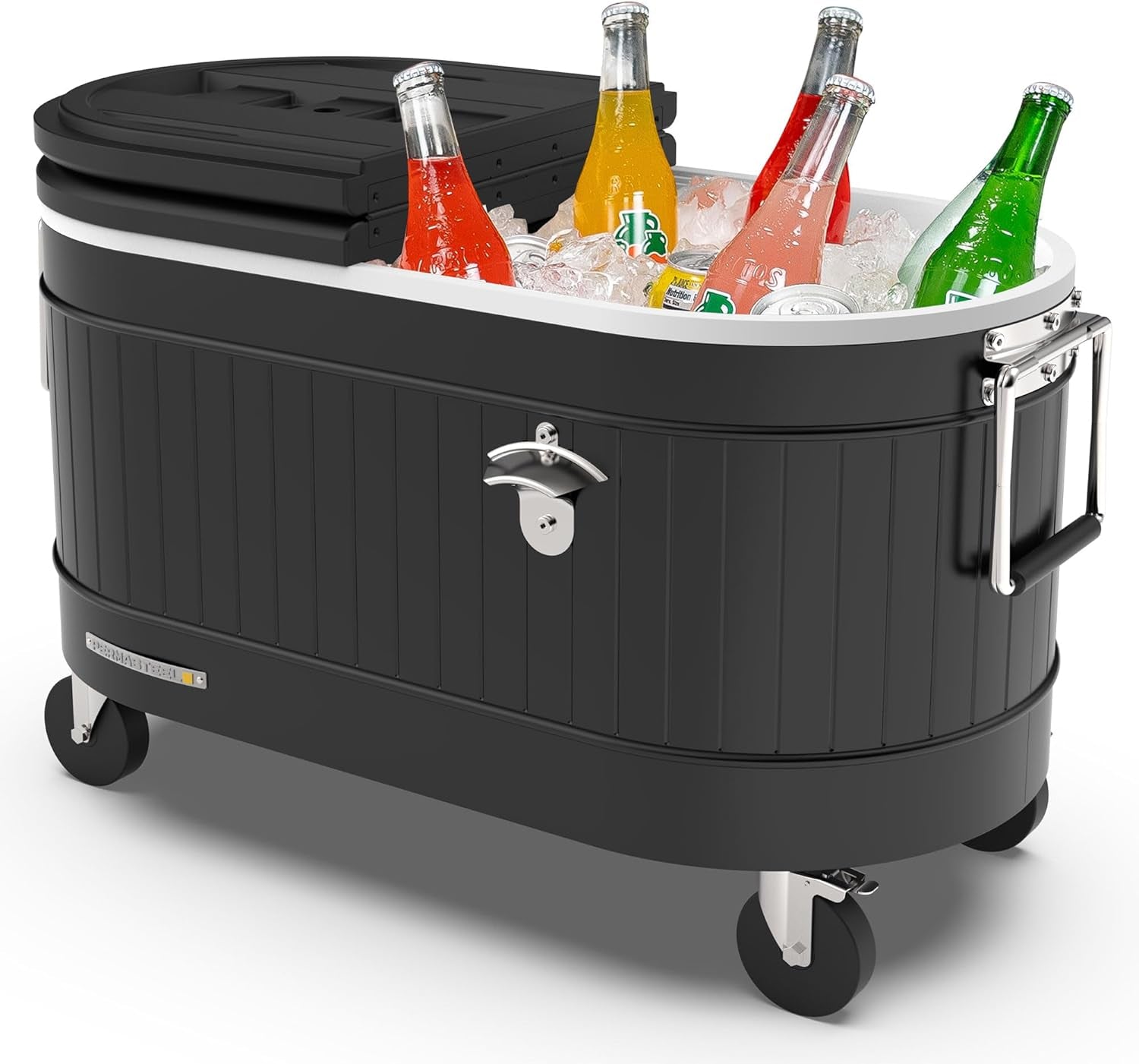 Beat the Heat with Our Stylish 120-Qt Rolling Patio Cooler – Your Ultimate Companion for Summer BBQs, Beach Days, and Backyard Gatherings!