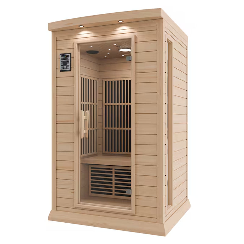 74.8-In H X 49.5-In W X 47-In D Wood Infrared Sauna