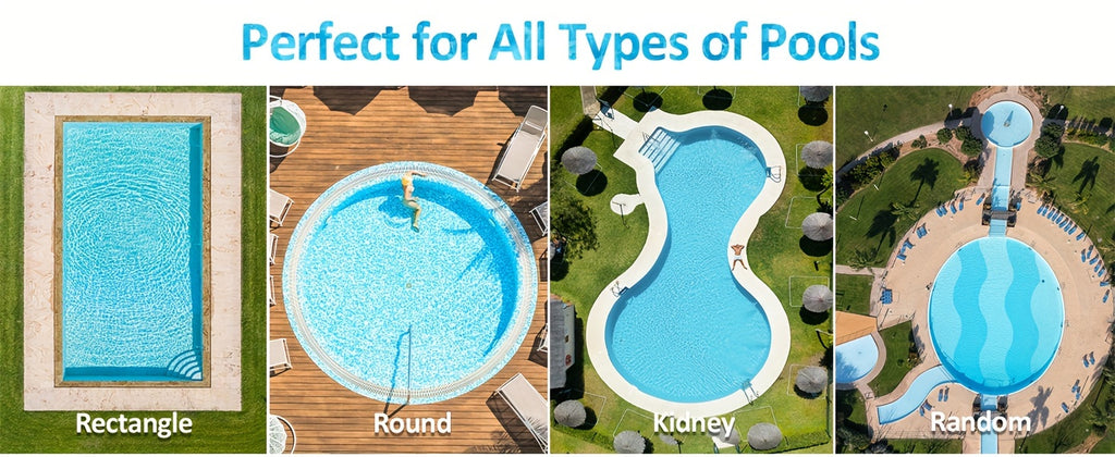 [Fast Arrival] Nichro Advanced Robotic Pool Skimmer - Robotic Pool Cleaners with Solar & Rechargeable Power, 2 Efficient Cleaning Modes, Automatic Obstacle Avoidance, Twin Salt Chlorine Tolerant Motors for Sparkling Clean Poo