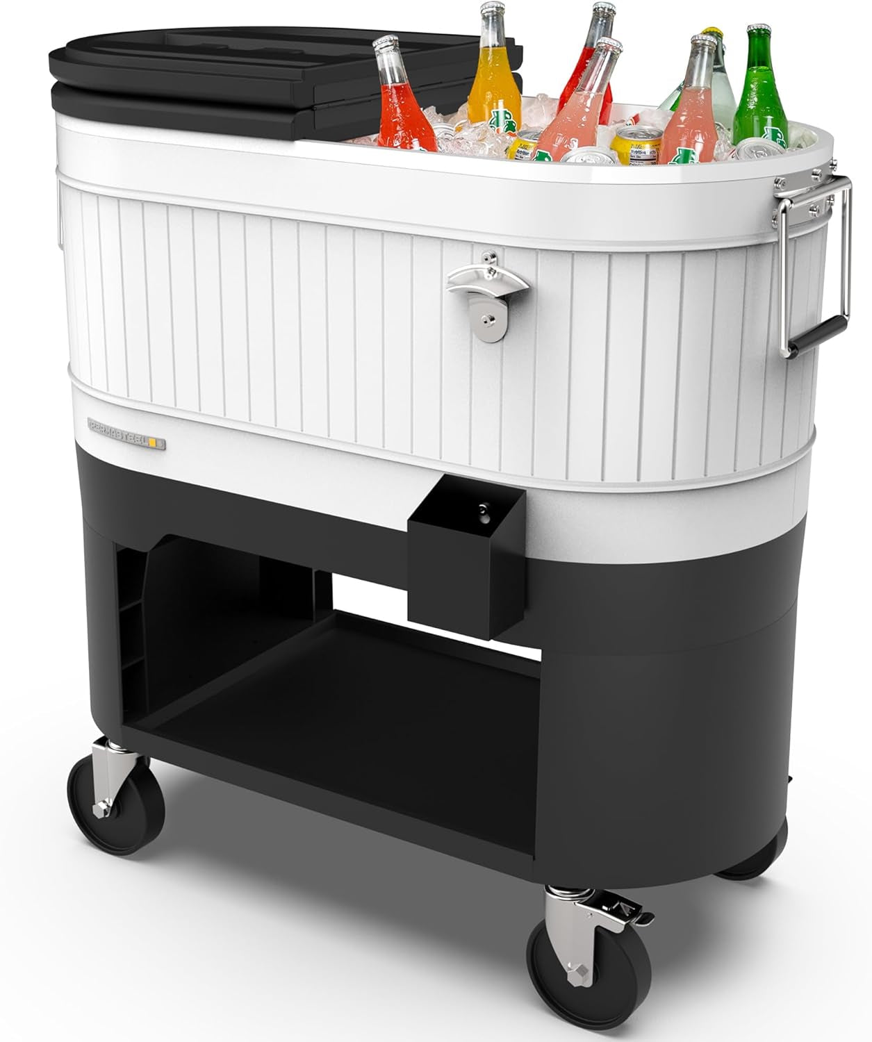 Beat the Heat with Our Stylish 120-Qt Rolling Patio Cooler – Your Ultimate Companion for Summer BBQs, Beach Days, and Backyard Gatherings!