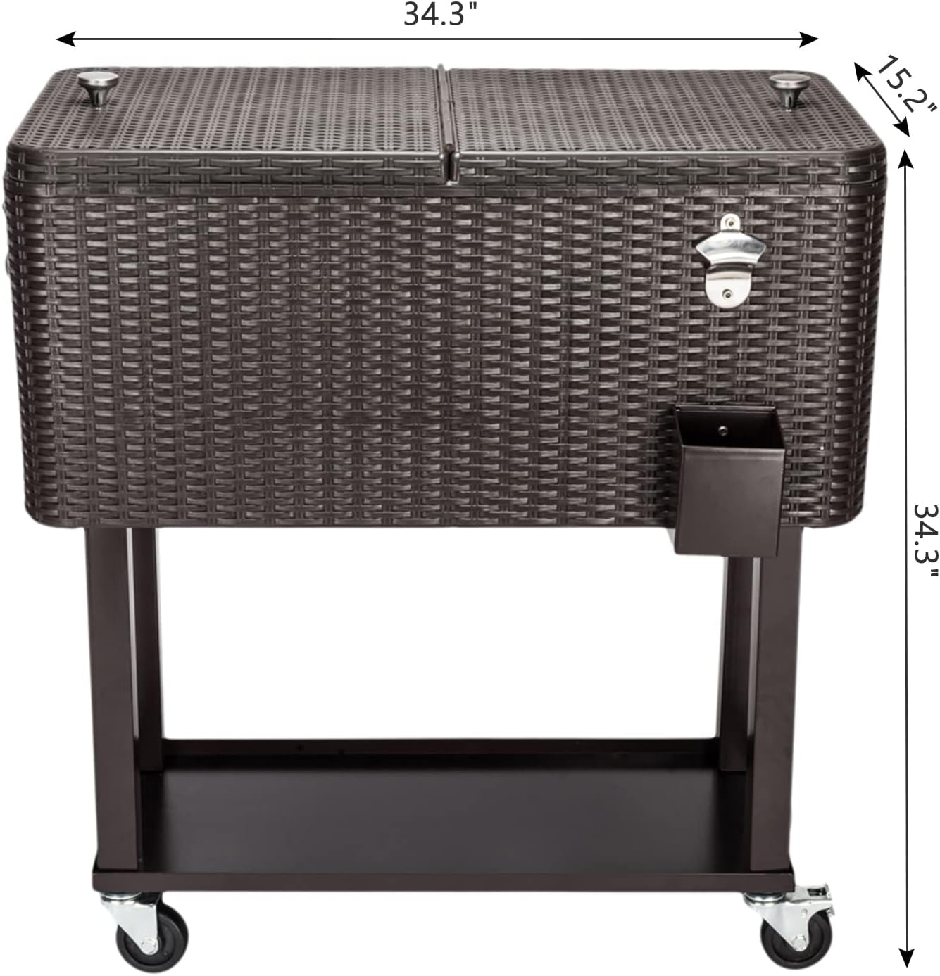 Elevate Your Outdoor Experience with Our Stylish 80 Quart Rolling Cooler - Perfect for Parties and Picnics!