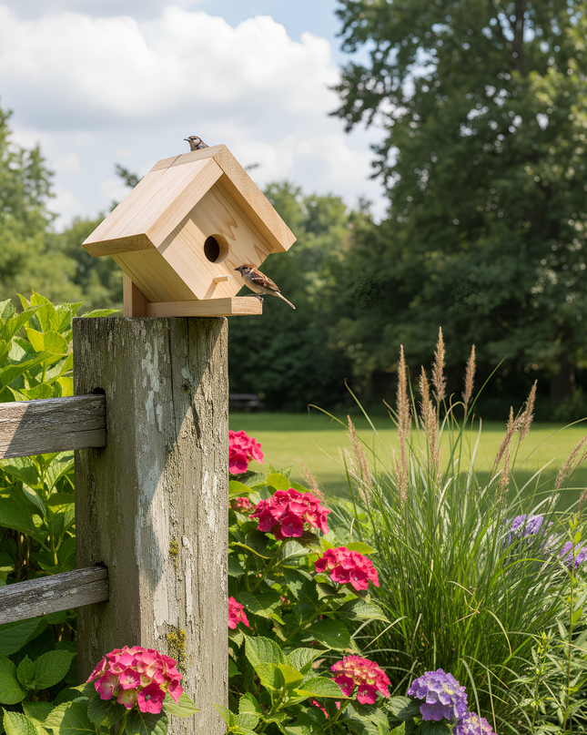 Traditional Cedar Birdhouse